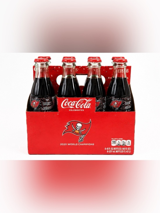 Coca Cola Other - Coca-Cola Red 6-Pack Glass Bottle Carrier with Team Logo